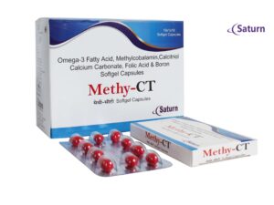 Omega 3 Fatty Acids, Methylcobalamin, Folic Acid & Calcium Carbonate Softgel Capsules | Methy-CT
