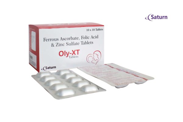 Ferrous Ascorbate, Folic Acid & Zinc Sulfate Tablets | OLY-XT