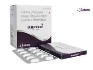 Coenzyme Q10, lycopene, Omega-3 fatty Acids, L-Arginine, L- Carnitin L-Tartate Capsules | OVARICH Q10