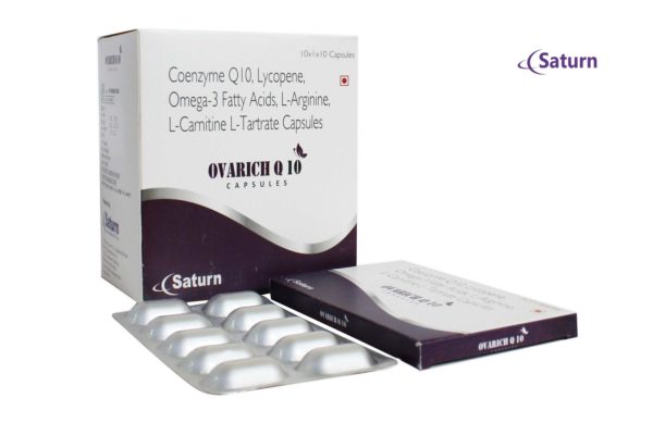 Coenzyme Q10, lycopene, Omega-3 fatty Acids, L-Arginine, L- Carnitin L-Tartate Capsules | OVARICH Q10
