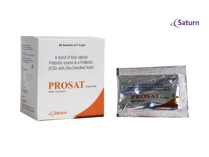 Probiotic Strains Prebiotic (FOS) with Zinc Enriched Yeast | Prosat Sachet