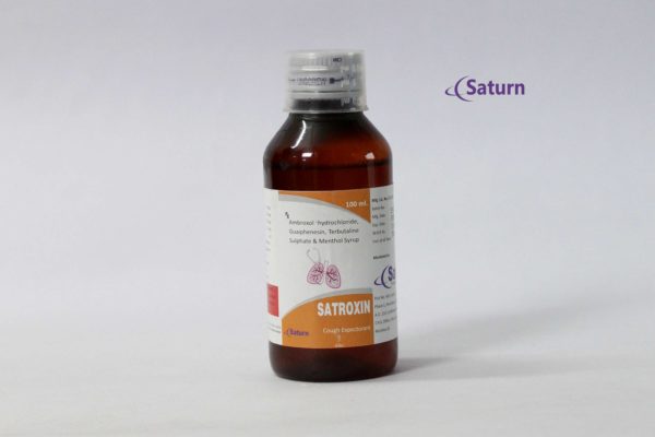 Ambroxol Hydrochloride Guaifenesin Terbutaline Sulphate Menthol Syrup | Satroxin Syrup