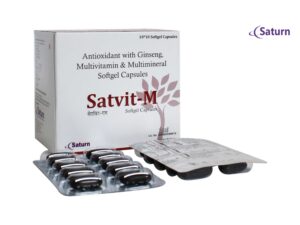 Antioxidant with Ginseng, Multivitamin & Multimineral Softgel Capsules | Satvit-M