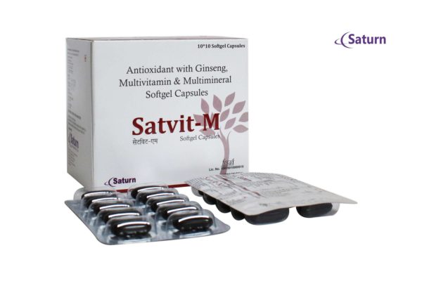 Antioxidant with Ginseng, Multivitamin & Multimineral Softgel Capsules | Satvit-M