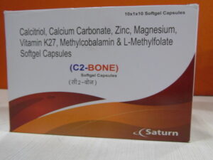 Calcitriol Calcium Carbonate Zinc Magnesium Vitamin K27 Methylcobalamin L-Methylfolate Softgel Capsules | C2-Bone