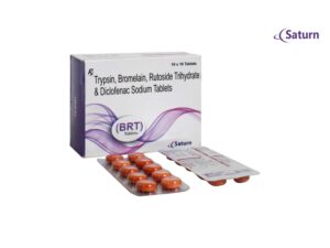 Trypsin Bromelain Rutoside Trihydrate Diclofenac Sodium Tablets | BRT Tablets
