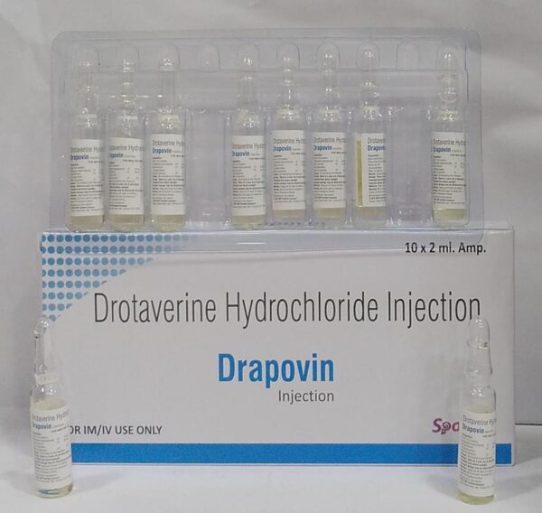 Drotaverine Hydrochloride Injection | Drapovin Injection