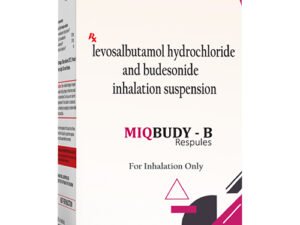 Levosalbutamol Hydrochloride Budesonide Inhalation Suspension | Miqbudy-B Respules
