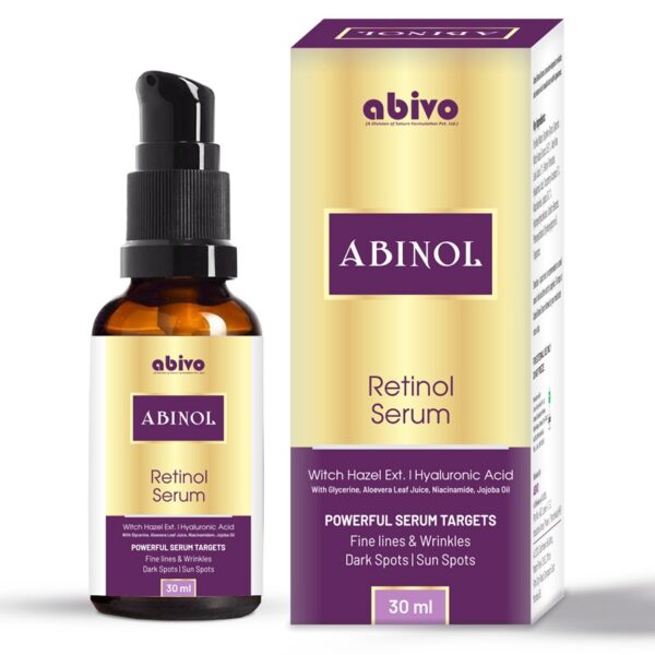 Retinol Serum unclogs pores , exfoliates the skin, reduces the appearance of fine lines and wrinkles, and makes skin look fresher.