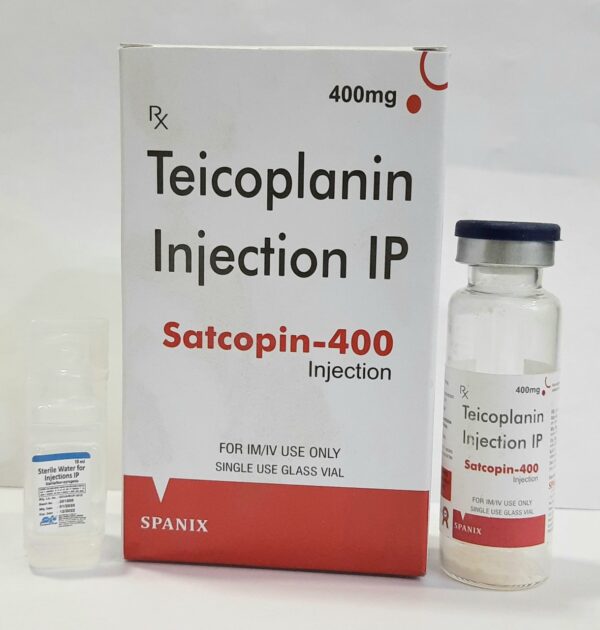 Teicoplanin Injection IP | Satcopin-400 Injection