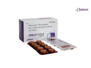 Paracetamol Phenylephrine HCl Caffeine Diphenhydramine HCl Tablets | ZINILET-COLD Tablets