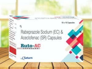 Rabeprazole Sodium (EC) & Aceclofenac (SR) Capsules | Ruto-AC Capsules