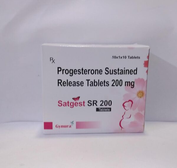 Progesterone Sustained Release Tablets | Satgest SR 200 Tablets