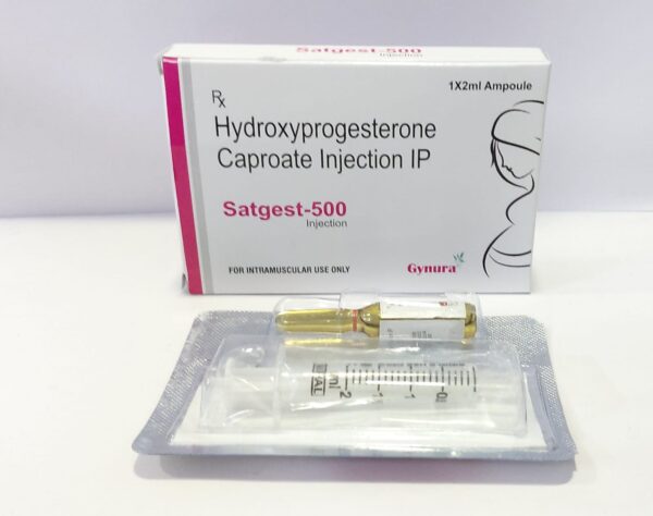 Hydroxyprogesterone Caproate Injection It is used in pregnant women to reduce the risk of giving birth too early. But these tablets also help to treat periodic menstrual bleeding or lack of menstrual bleeding in women. but in some cases, it may be use to treat endometrial cancer.