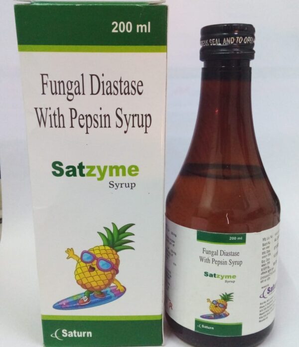 Fungal Diastase With Pepsin Syrup | Satzyme Syrup