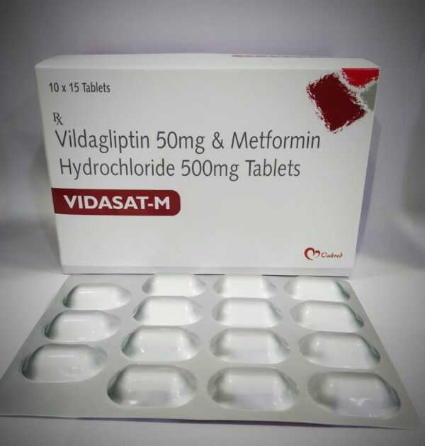 Vildagliptin Metformin Hydrochloride Tablets | Vidasat-M