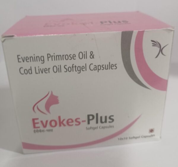 Evening Primrose Oil Cod Liver Oil Softgel Capsules | Evokes-Plus