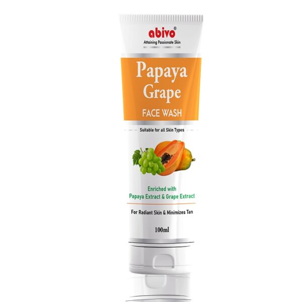 abivo papaya grape facewash