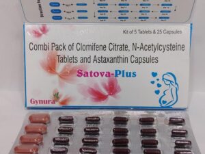 Clomifene Citrate N-Acetylcysteine and Astaxanthin Capsules | Satova Plus