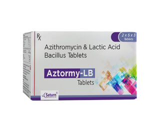 Azithromycin Lactic Acid Bacillus Tablet | Aztormy-LB