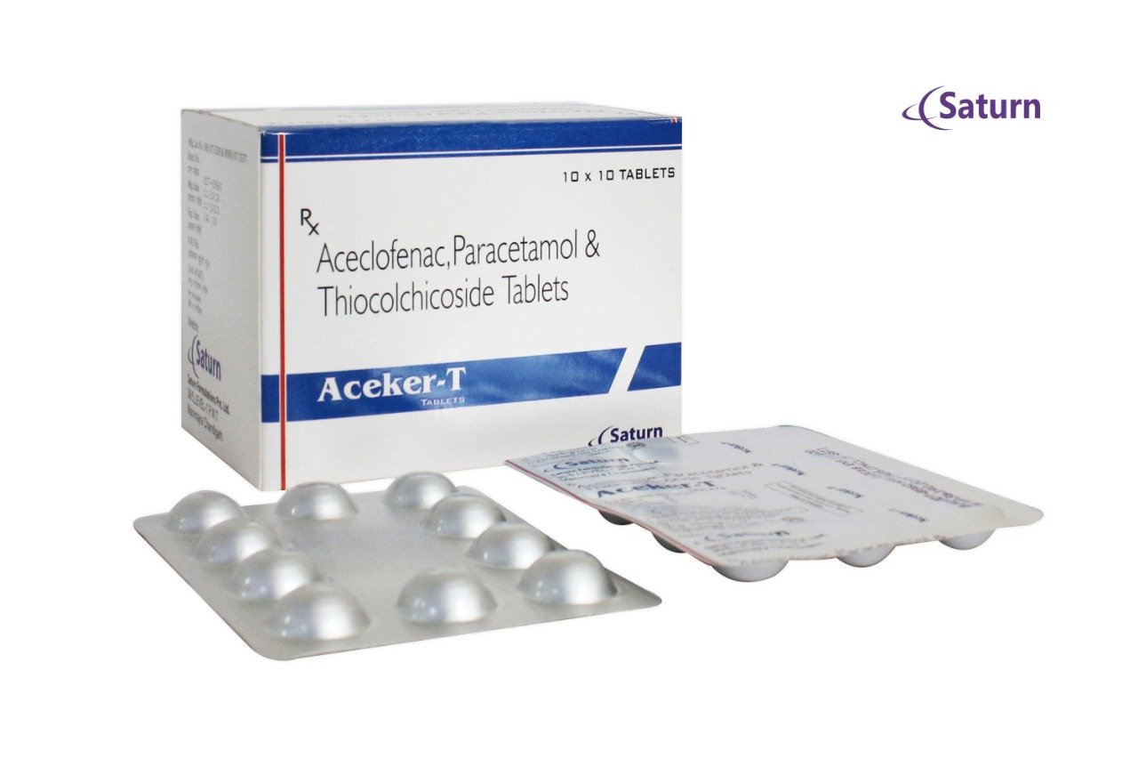 Best Aceclofenac Paracetamol Thiocolchicoside Tablets | Aceker-T