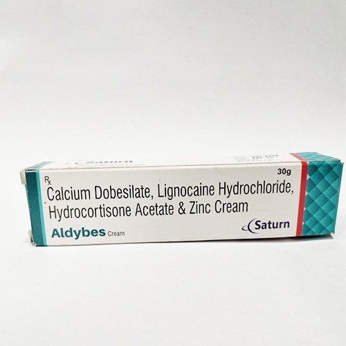 Calcium Dobesilate Lignocaine Hydrochloride Hydrocortisone Acetate Zinc Cream | Aldybes