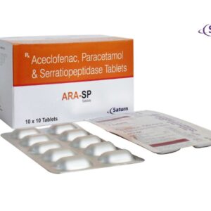 Aceclofenac Paracetamol Serratiopeptidase Tablets | Ara-SP