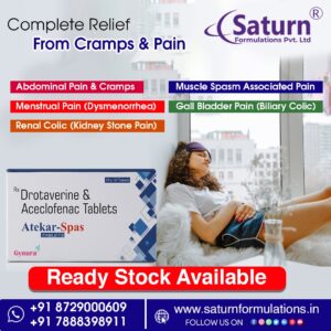 Aceclofenac Drotaverine Hydrochloride Tablets | Atekar-SPAS