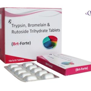 Trypsin Bromelain Rutoside Trihydrate Tablets | Brt-Forte