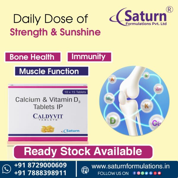 Calcium Vitamin D3 Tablets | Caldyvit