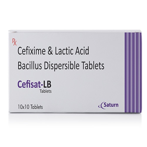 Cefixime & Lactic Acid Tablets Bacillus Dispersible Tablets | Cefisat-LB