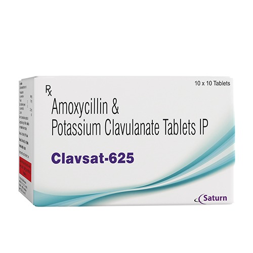 Amoxicillin Potassium Clavulanate Tablet | Clavsat-625