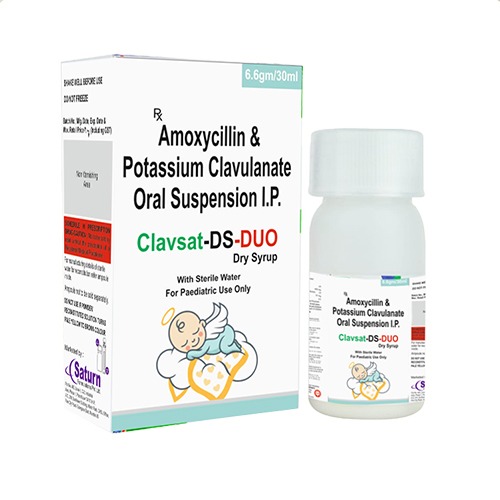 Amoxycillin Potassium Clavulanate Oral Suspension IP | Clavsat-DS-Duo