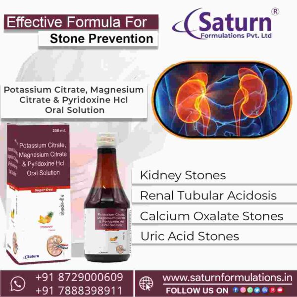 Potassium Citrate Magnesium Citrate Pyridoxine HCl Oral Solution | Colston-B6 Syrup