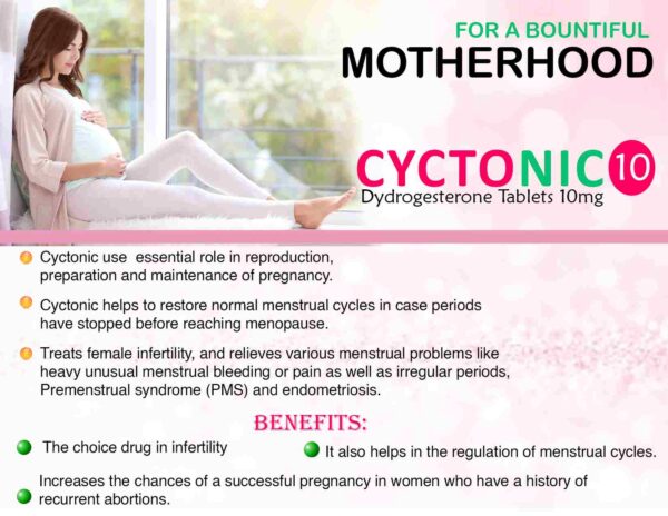 Dydrogesterone 10mg Tablets | Cyctonic