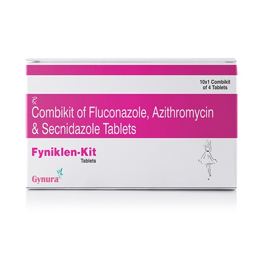 Fluconazole Azithromycin and Secnidazole Combikit | Fyniklen-Kit Tablets