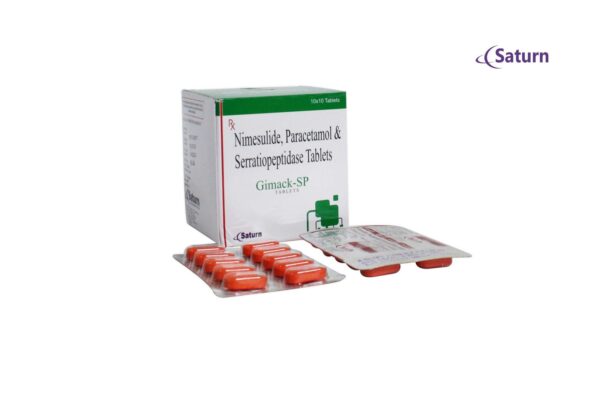 Nimesulide Paracetamol Serratiopeptidase Tablets | Gimack-SP