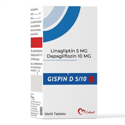 Linagliptin 5mg Dapagliflozin 10mg Tablet | Gispin D 5/10