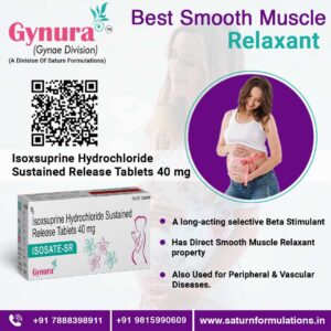 Isoxsuprine Hydrochloride Sustained Release Tablets 40 mg | Isosate-SR