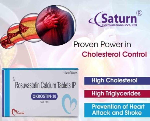 Rosuvastatin Calcium Tablets | Okrostin-20 Rosuvastatin Calcium Tablets | Okrostin-20