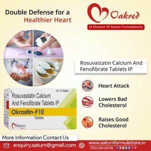 Rosuvastatin Calcium Fenofibrate Tablet | Okrostin-F10