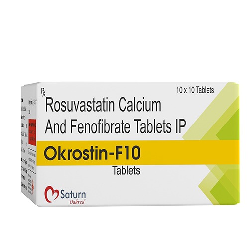 Rosuvastatin Calcium Fenofibrate Tablet | Okrostin-F10