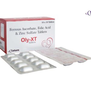 Ferrous Ascorbate Folic Acid Zinc Sulfate Tablets | Oly-XT