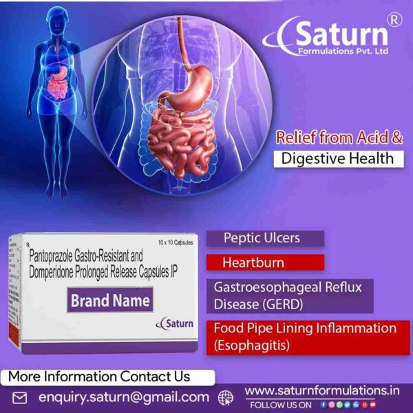 Pantoprazole Gastro-Resistant Domperidone Prolonged Release Capsules | Pazobet-DSR