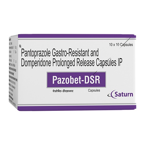 Pantoprazole Gastro-Resistant Domperidone Prolonged Release Capsules | Pazobet-DSR