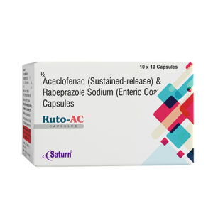 Rabeprazole Sodium (EC) & Aceclofenac (SR) Capsules | Ruto-AC