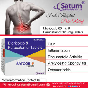 Etoricoxib Paracetamol Tablet | Satcob-P