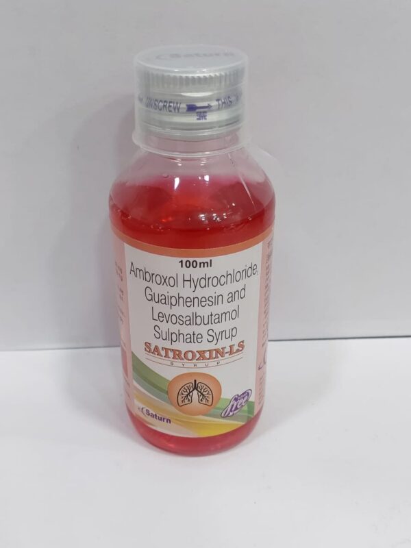 Ambroxol Hydrochloride Guaiphenesin Levosalbutamol Sulphate Syrup | Satroxin-LS Syrup