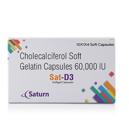 Cholecalciferol Soft Gelatin Capsules 60000 IU | Sat-D3