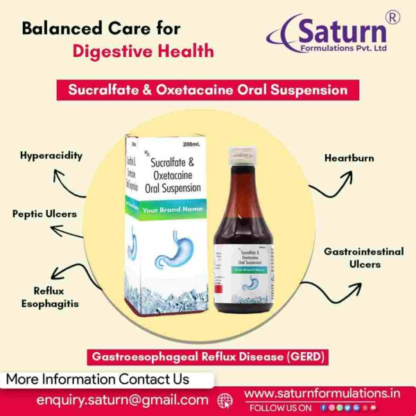 Sucralfate Oxetacaine Syrup | Satfat-O